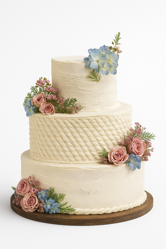 Ivory Garden Cascade Combination Cake