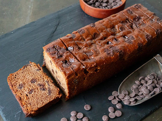Banana & Chocolate Slice Cake