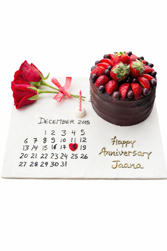 Calendar Bento Anniversary Cake