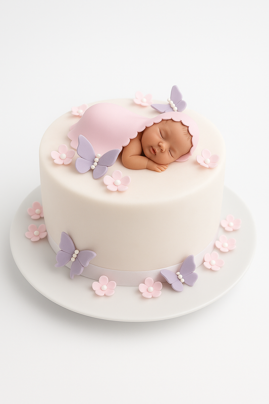 Sleeping Angel Baby Cake