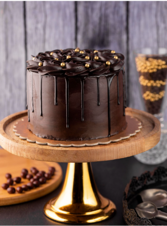 Dark Chocolate Ganache Cake