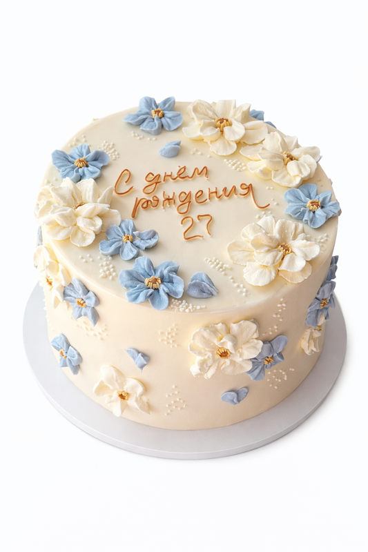 Floral Anniversary Cake