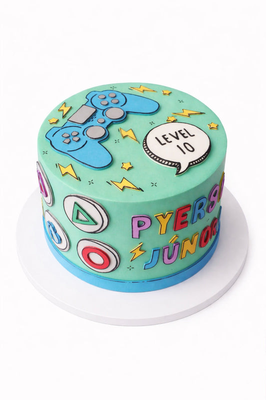 Gaming Theme Level Up Cake