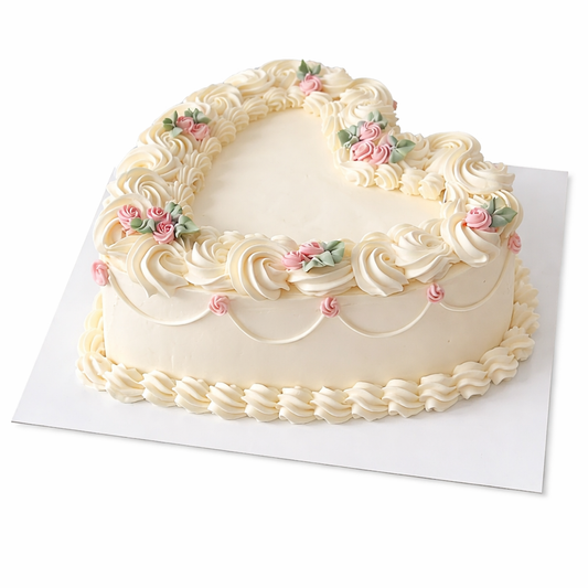 Heart Vintage Design Cake