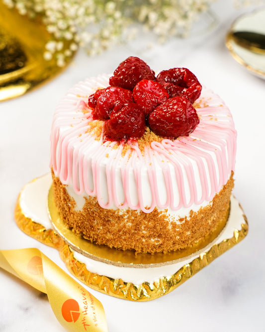 Raspberry Russian Medovik Cake