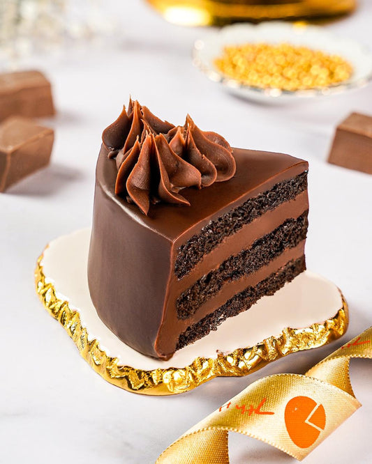 Milk Chocolate Ganache Cake Slice